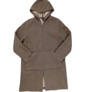 VTG Woolrich Blanket Jacket Long 2-way Zipper Hooded